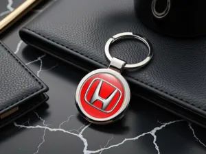 Honda Anelli Chiave Uomo Acciaio Inox Struttura Minimal